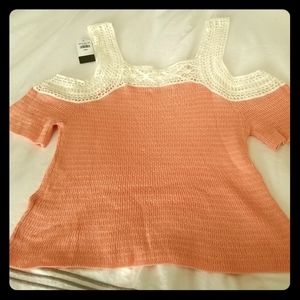 NWT Hollister knit sweater with shoulder cut-out